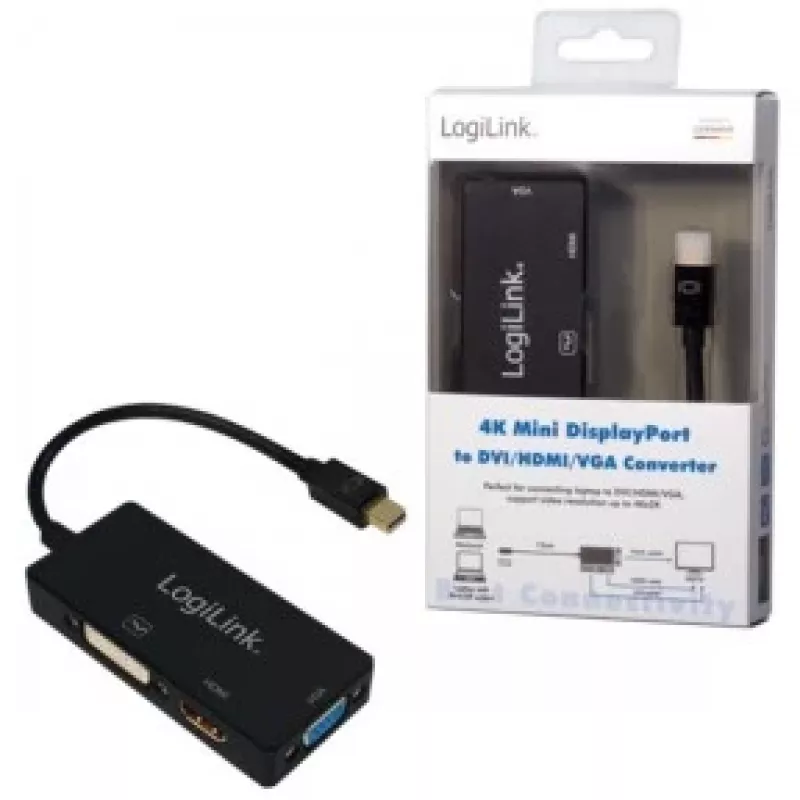 Kabel-Adapter Mini DisplayPort auf DisplayPort LogiLink CV0110