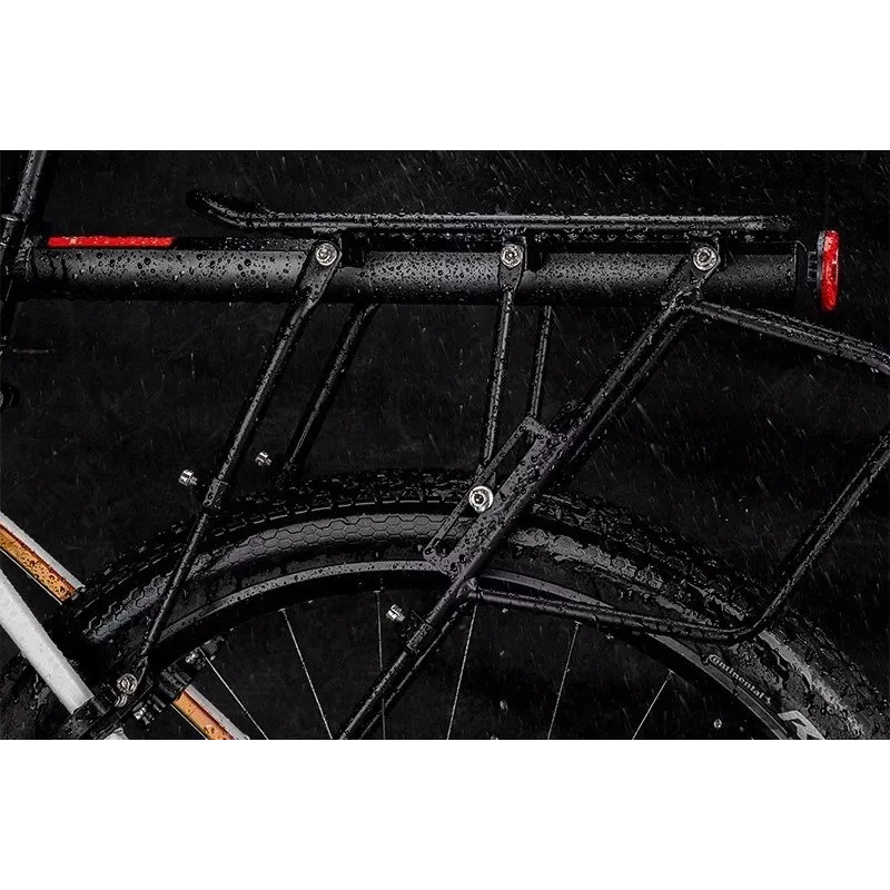 Rockbros 33210004001 schwarzer Fahrradträger mit Ablage
