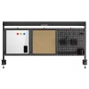 Schreibtischtrennwand ergo office ER-300 B, Breite 1250 mm, max. Belastung 10 kg