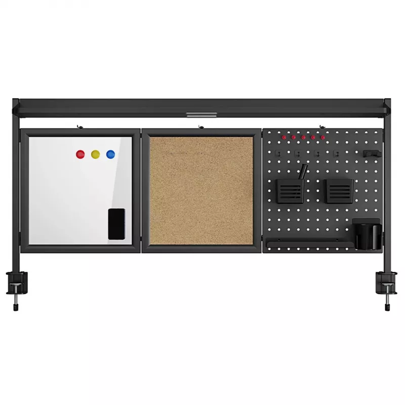Schreibtischtrennwand ergo office ER-300 B, Breite 1250 mm, max. Belastung 10 kg