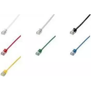 LogiLink Ultraflex SlimLine - Patchkabel - RJ-45 (M) auf RJ-45 (M) - 2 m - 3,8 mm - geschirmt PIMF - CAT 6a - geschirmt, halogenfrei, geformt - Blau, RAL 5015