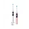 Braun Oral-B iO Series 6 Duo Elektrische Zahnbürste 2er-Pack Weiß/Rosa