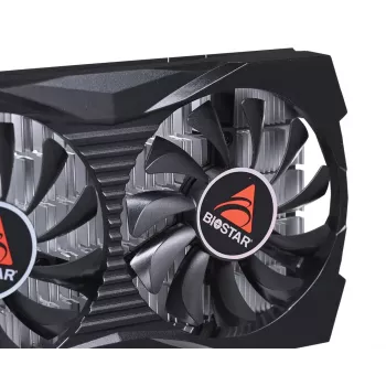 Diskrete Grafikkarte BIOSTAR GeForce GTX 1050 4 GB GDDR5, 1455 MHz Boost, 128-Bit, PCIe 3.0, 2 Lüfter