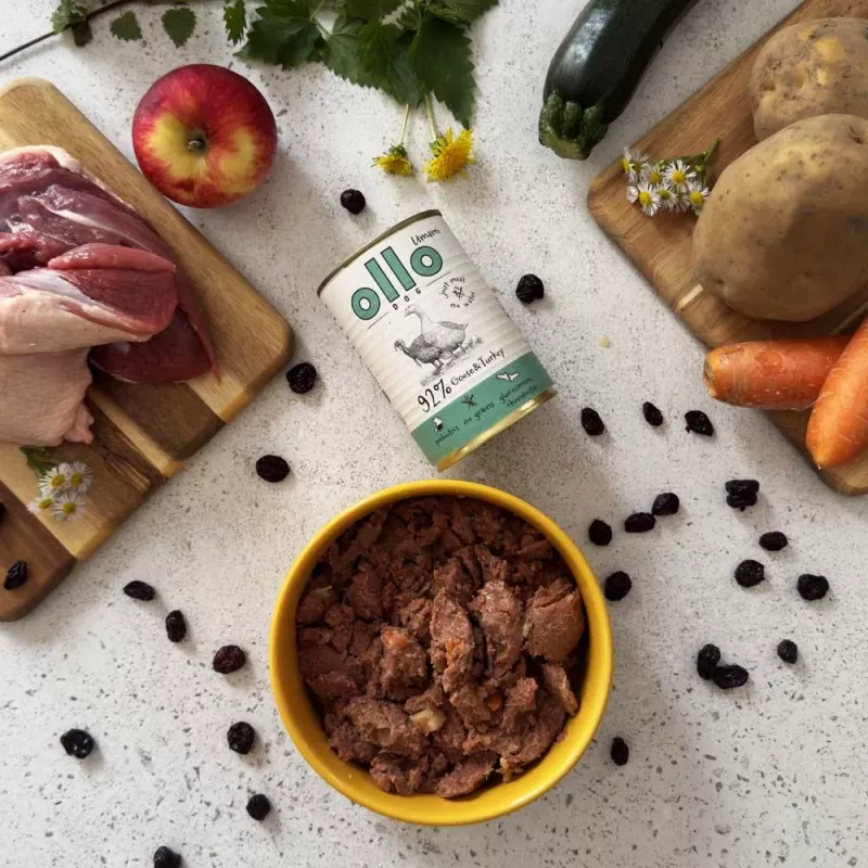 OLLO Umami Gans und Pute - Nassfutter für Hunde - 850 g