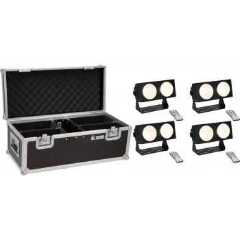LED-Lichtset EUROLITE CBB-2 COB WW 4× mit Tragetasche