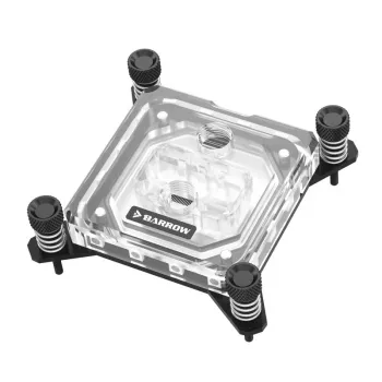 Wasserkühler Barrow LTYK3-04I Schwarz Acryl RGB für CPU-Kühlung, Acryl-Deckel, RGB-Beleuchtung