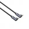USB‑C-Kabel Unitek C14147ABK01 90°–90° PD 100W 0,5 m, abgewinkelt-zu-abgewinkelt, schwarz