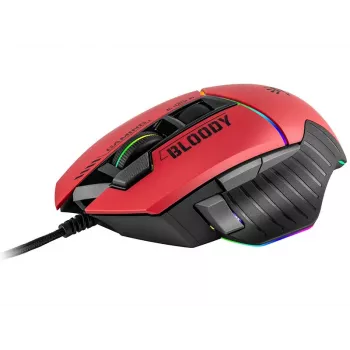 Gaming-Maus A4Tech Bloody W95Max – Rechtshänder, kabelgebunden USB, 12000 DPI, 1 ms, 250 ips, 50 Mio. Klicks, 146 g