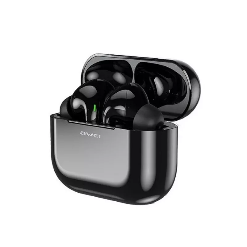 AWEI Bluetooth 5.0 T29 TWS-Kopfhörer + Ladestation schwarz/schwarz