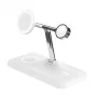 HYPER HJ3004WHGL Ladegerät für Mobilgeräte Kopfhörer, Smartphone, Smartwatch Silber, Weiß DC, USB Kabelloses Laden Schnellladung Indoor