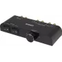 SpeaKa Professional 2-Port-Lautsprecherumschalter mit integrierter Lautstärkeregelung Schwarz (SP-6518220)