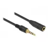DeLOCK 85635 Audiokabel 3,5 mm Stecker auf Buchse 5 m Schwarz