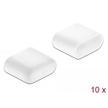 Staubschutzkappen DeLOCK USB-Typ-C-Stecker 10 Stück weiß
