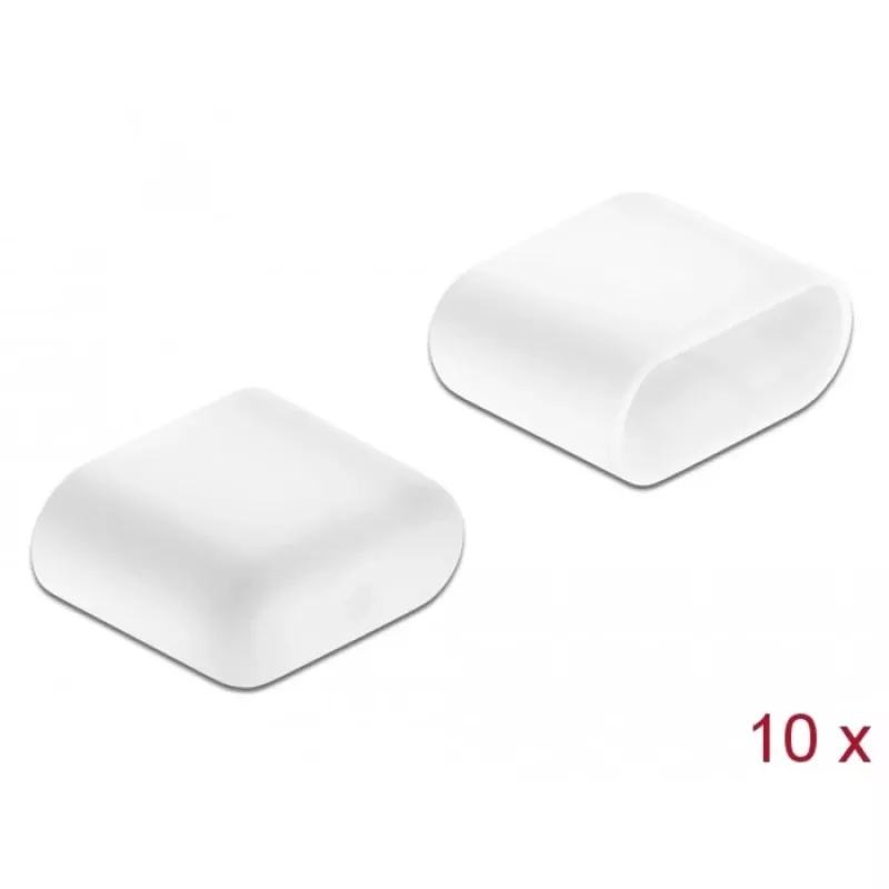 Staubschutzkappen DeLOCK USB-Typ-C-Stecker 10 Stück weiß