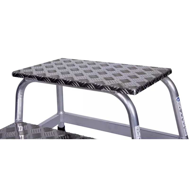 Trittstufe Krause 805027, Aluminium 2 Stufen, max. Belastung 150 kg, 680 mm Länge, 41 cm Höhe