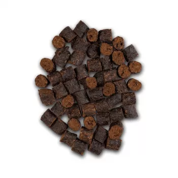 Hundeleckerlis UNISZKI Crunchy Kaninchen mit Minze und Brennnessel 80 g — Kaninchenfleisch, Minze, Brennnessel, knusprige Snacks