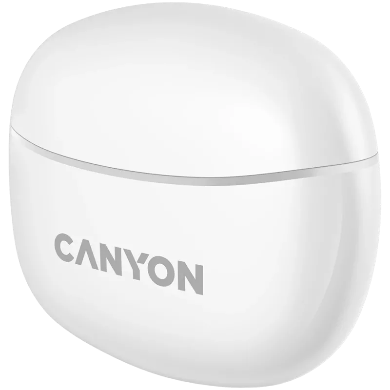 Canyon TWS-5 Bluetooth-Kopfhörer, mit Mikrofon, BT V5.3 JL 6983D4, Frequenzgang: 20Hz-20kHz, Akku Ohrhörer 40mAh*2 + Ladecase 500mAh, Typ-C