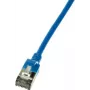 LogiLink schlank U/FTP Netzwerkkabel 1 m Cat6a U/FTP (STP) blau (CQ9036S)