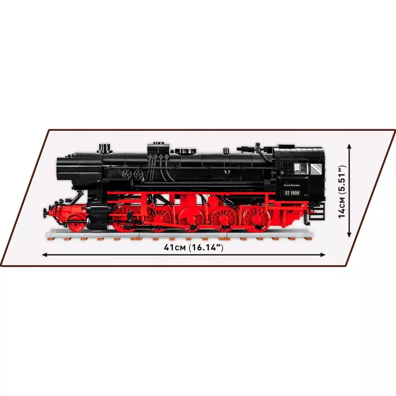 DR BR 52/TY2 Dampflokomotive, Konstruktionsspielzeug Maßstab 1:35