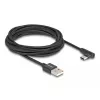 DeLOCK USB 2.0 Kabel Typ-A Stecker auf USB Typ-C Stecker abgewinkelt 3 m schwarz