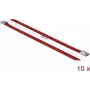 Kabelbinder Stahl DeLOCK 18781 Rot 200mm 10 Stück