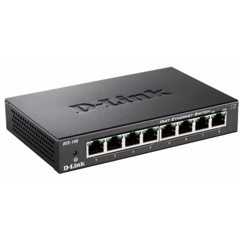 D-Link DES-108 Schwarz