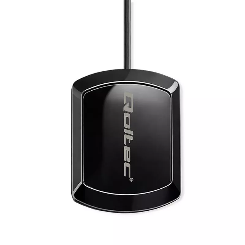Externe GPS/GLONASS-Antenne QOLTEC 28 dBi 50 W mit rechtwinkligem SMA-Stecker