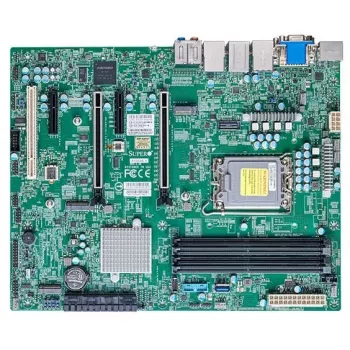 Supermicro - X13SAE-F - Motherboard - ATX - LGA1700-Sockel - W680-Chipsatz USB 3.2 Gen 1 USB 3.2 Gen 2 USB-C Gen 2x2 Gigabit-LAN 2,5-Gigabit-LAN Onboard-Grafik HD-Audio