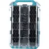 MAKTRAK Organizer Flat M, Werkzeugkoffer Blau/transparent, transparenter Deckel