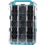 MAKTRAK Organizer Flat M, Werkzeugkoffer Blau/transparent, transparenter Deckel