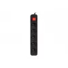 Netzteil-Leiste Lanberg PS1-05E-0300-BK 3 m 5 AC-Steckdosen Innenbereich Weiß