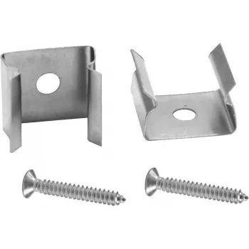 Montagehalterung EUROLITE 51201011 für Leerrohre 10x10 mm, 2er-Set mit Schraube