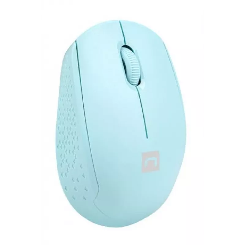 Kabellose beidhändige Maus NATEC STORK – Bluetooth + USB Typ-A, 1600 DPI, 3 Tasten, Hellblau