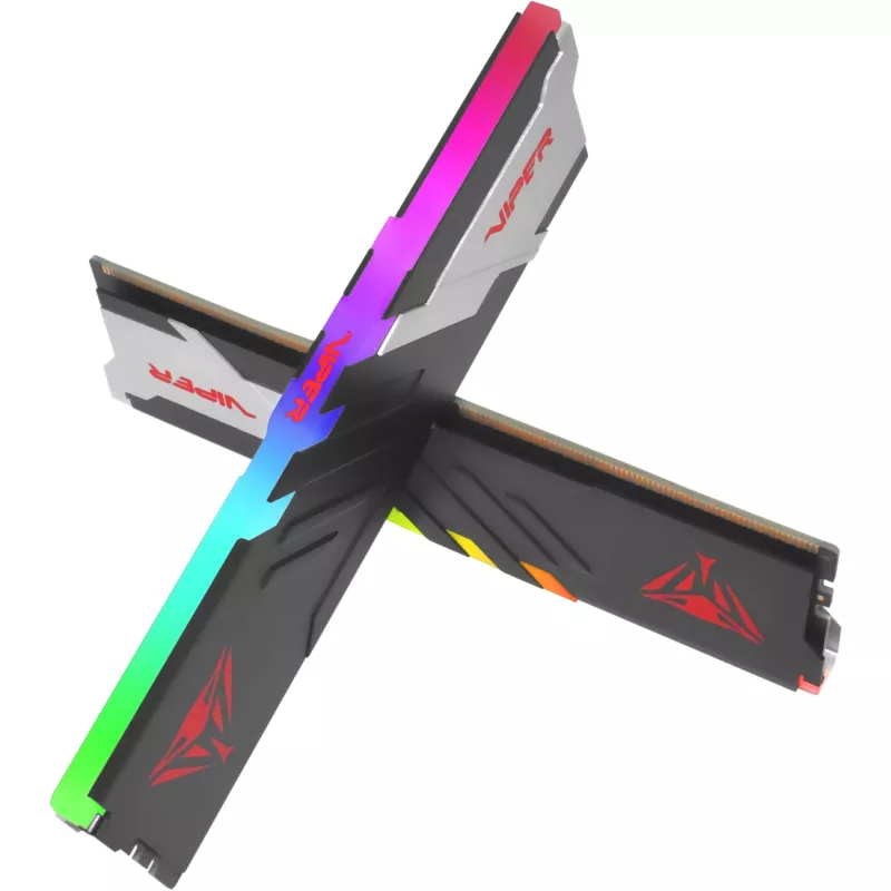 Patriot Viper Venom RGB PVVR532G720C34K DDR5-7200 32 GB (2x 16 GB) CL34 Arbeitsspeicher-Kit, Intel XMP 3.0, Schwarz