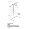 Wandhaube Bosch DWK65DK20, 590×325×690 mm, 550 m³/h, 3 Geschwindigkeiten, 62 dB, weiß, Aluminium-Fettfilter