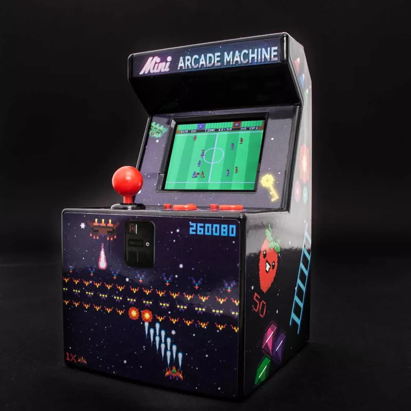 Thumbs Up ORB Mini-Arcade-Automat, Aufrecht stehender Arkadenschrank, Jungen/Mädchen, 6 Jahre, 6,35 cm, TFT, Mehrfarbig