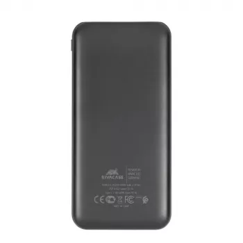 Powerbank USB 10000MAH/VA2031 Schwarz Rivacase