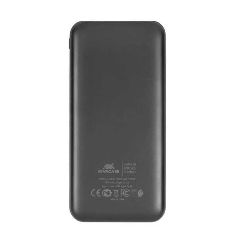 Powerbank USB 10000MAH/VA2031 Schwarz Rivacase