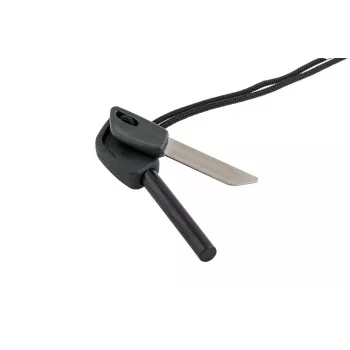 Wildo Fire-Flash Pro Large Funken-Notfeuerstarter, Ferrocerium, 76,2 mm, 29 g, schwarz