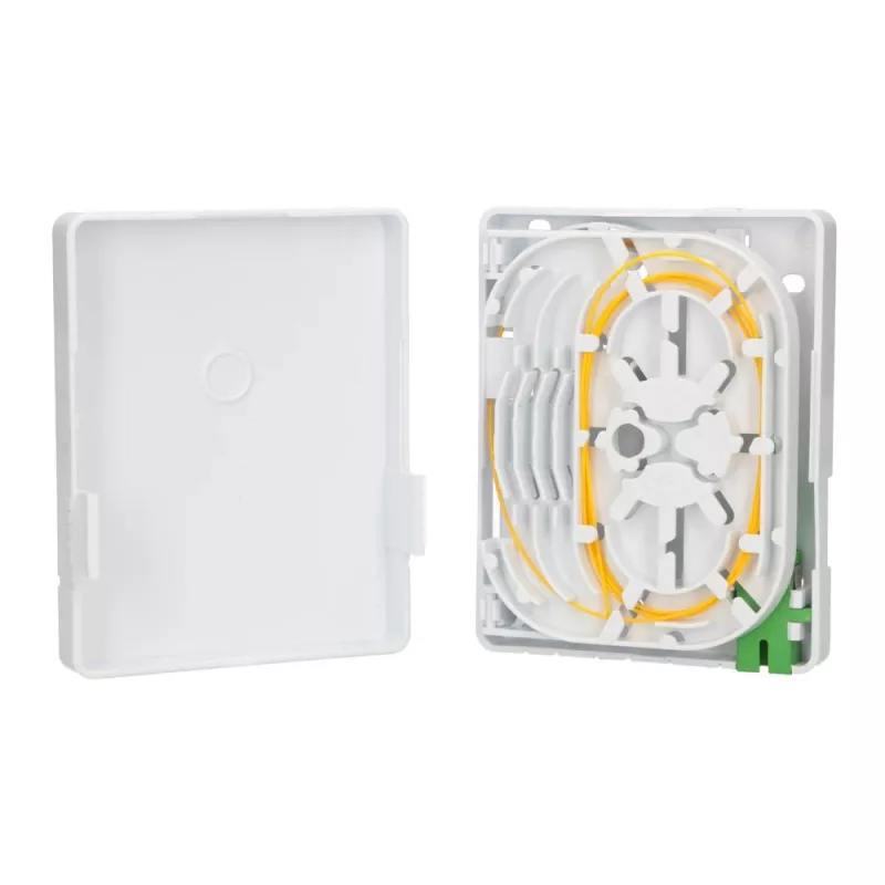 Extralink Olivia Glasfaserbox, 2 Spleiße, mit Pigtail und SC/APC Adapter