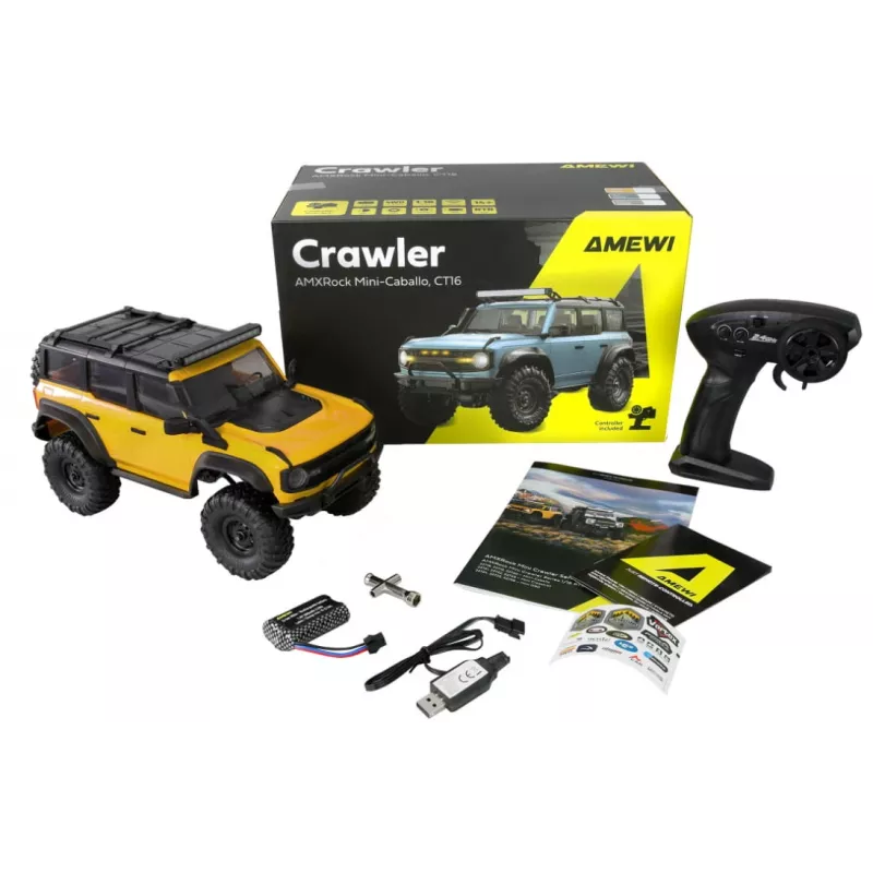 RC Crawler Amewi Mini-Cabalo AMXRock 4WD 1:16 RTR, elektrisch, fahrbereit