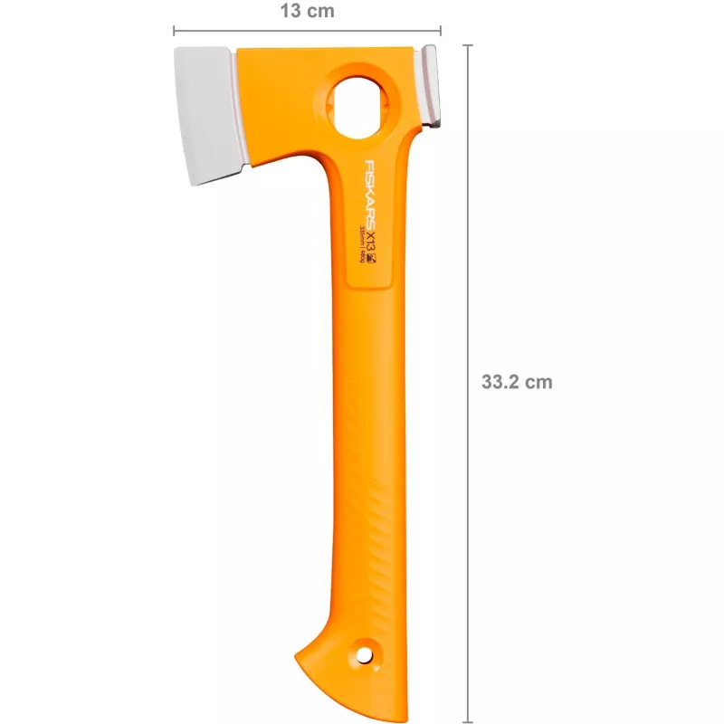 Einzelbeil Fiskars 1069101, Stahlkopf, 330 mm Länge, orange