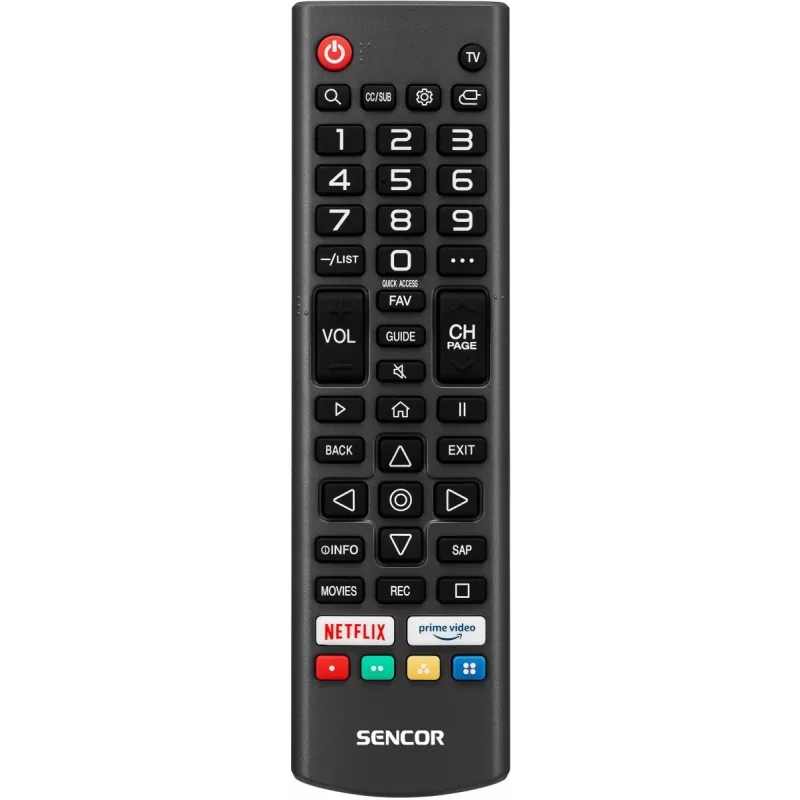 24 Zoll LED Smart Display Fernseher SENCOR SLE 24S830MB — HD-Auflösung, Energieeffizienzklasse E