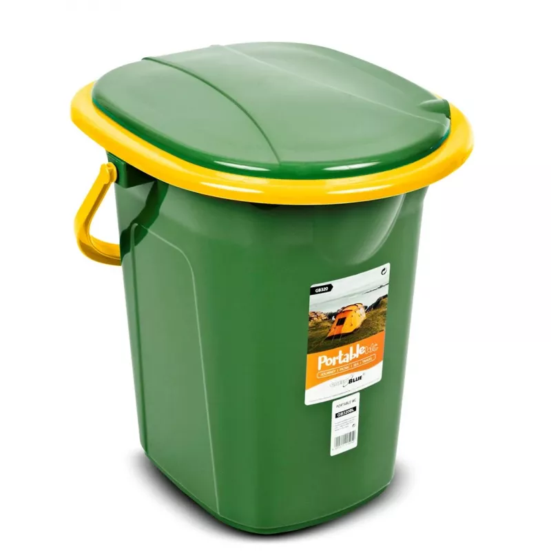 Tragbare Toilette als Eimer GreenBlue GB320GO – Leichter Camping-Toiletteneimer