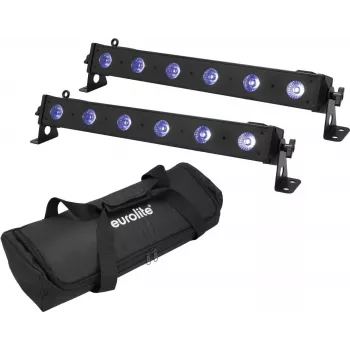 LED-Barleuchte EUROLITE LED BAR-6 QCL RGB+UV Set mit 2 Stück — Bühnen-/Architekturbeleuchtung, RGB + UV-LEDs