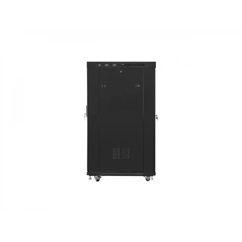 Standschrank 19 Zoll 22U 800x1000 Glastüren LCD (Flat Pack) V2 schwarz