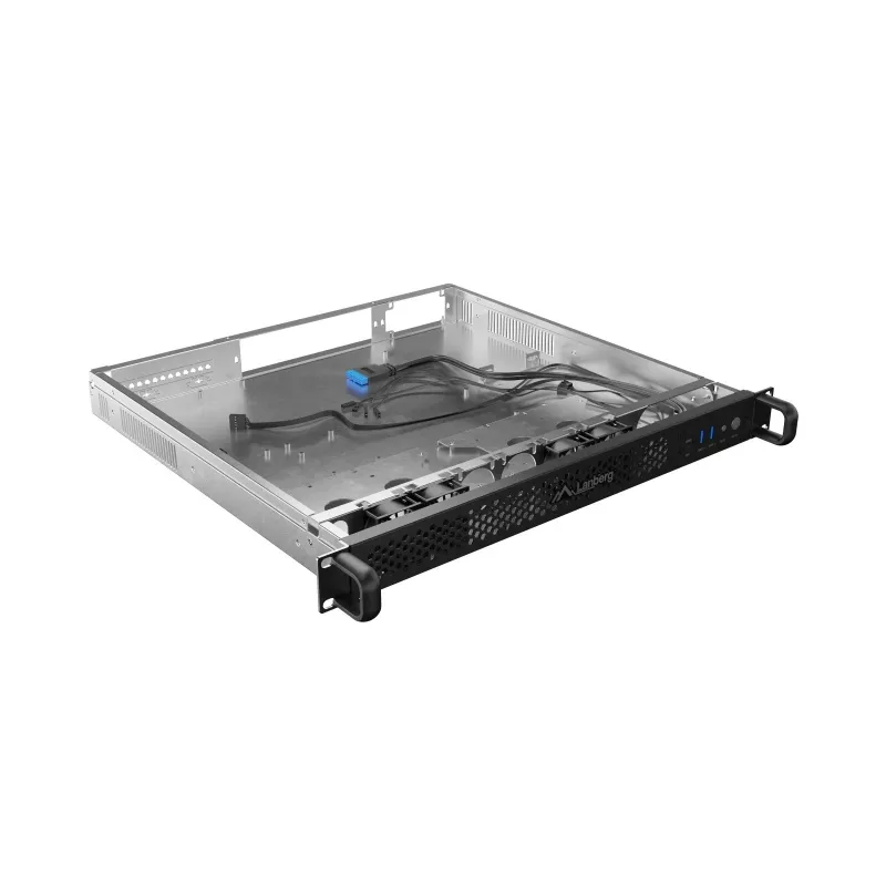 Rack-Gehäuse Lanberg SC01-4201-10B 1U Schwarz 4 Lüfter