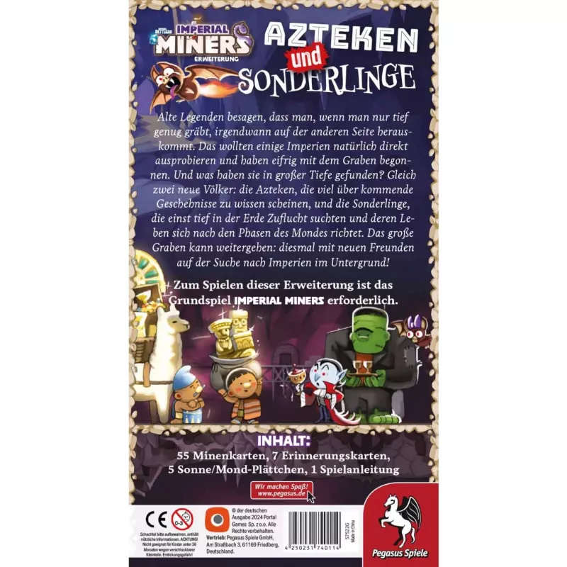 Imperial Miners: Azteken und Sonderlinge, Brettspiel-Erweiterung