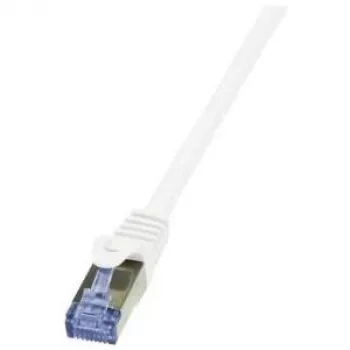 Netzwerkkabel LogiLink 2m Cat.6A RJ-45 S/FTP Weiß