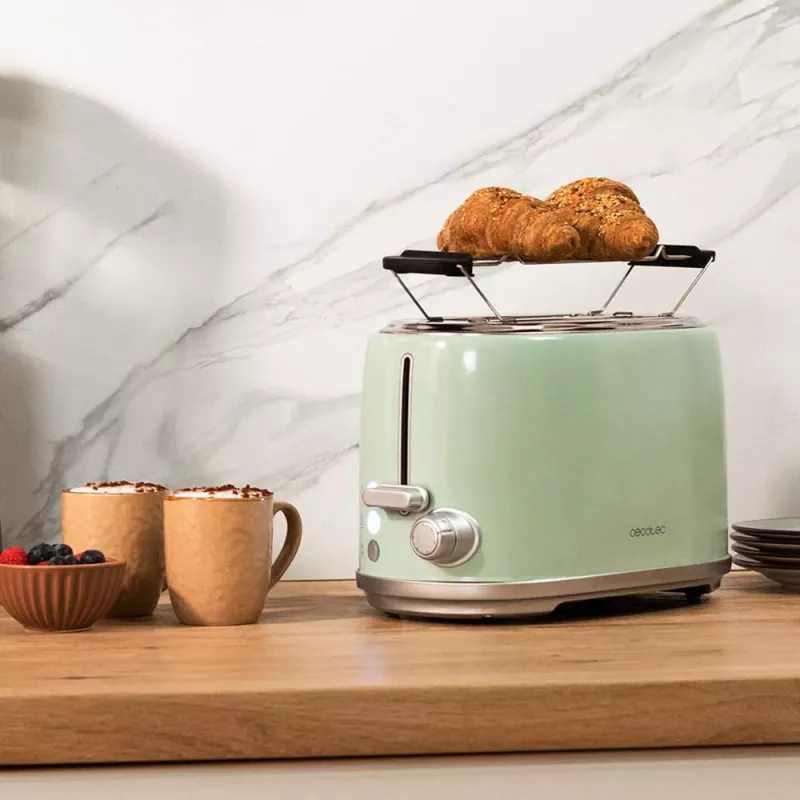 Toaster Toast&Taste 1000 Retro Double Green (Grün, 980 Watt, für 2 Scheiben Toast)